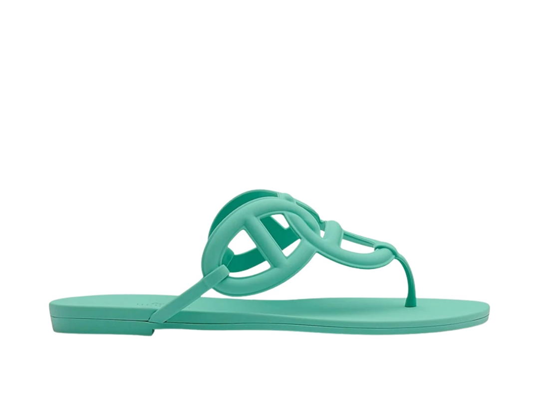 Hermes Hermes Egerie Sandal Vert Embrun (Women's)
