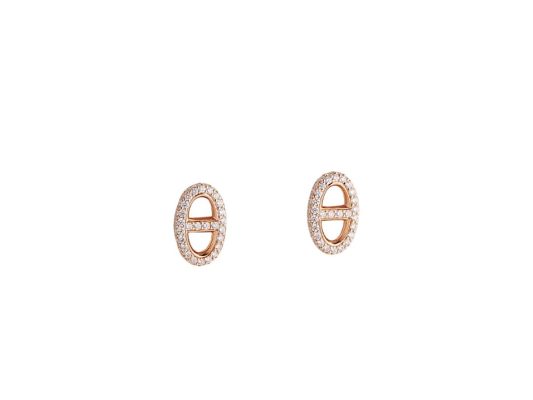 Hermes Hermes Farandole Earrings Rose Gold