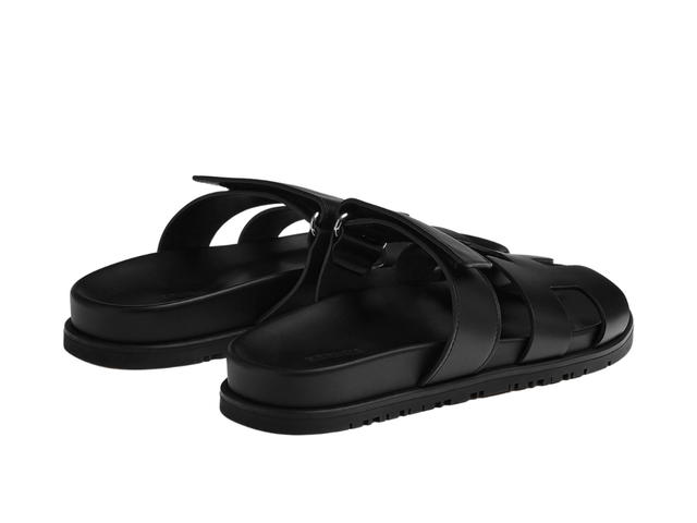 Hermes Hermes Chypre Sandal In Calfskin With Anatomical Rubber Sole And Adjustable Strap Noir (Women's) - view 2