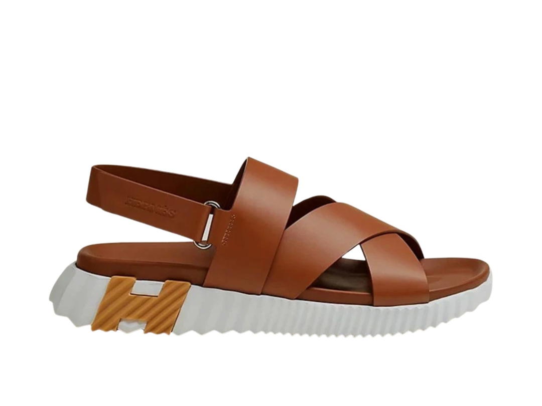Hermes Hermes Electric Sandal Calfskin Gold (Women's)