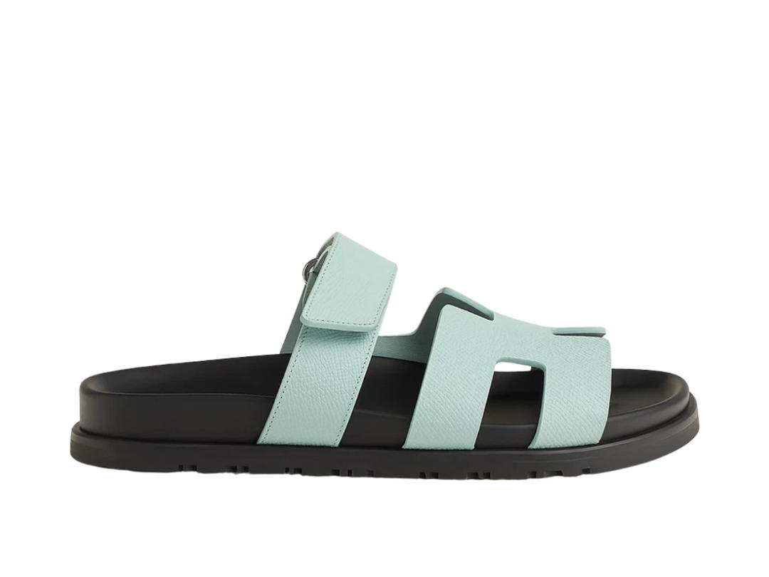 Hermes Hermes Chypre Sandal Epsom Calfskin Bleu Cristaux (Women's)