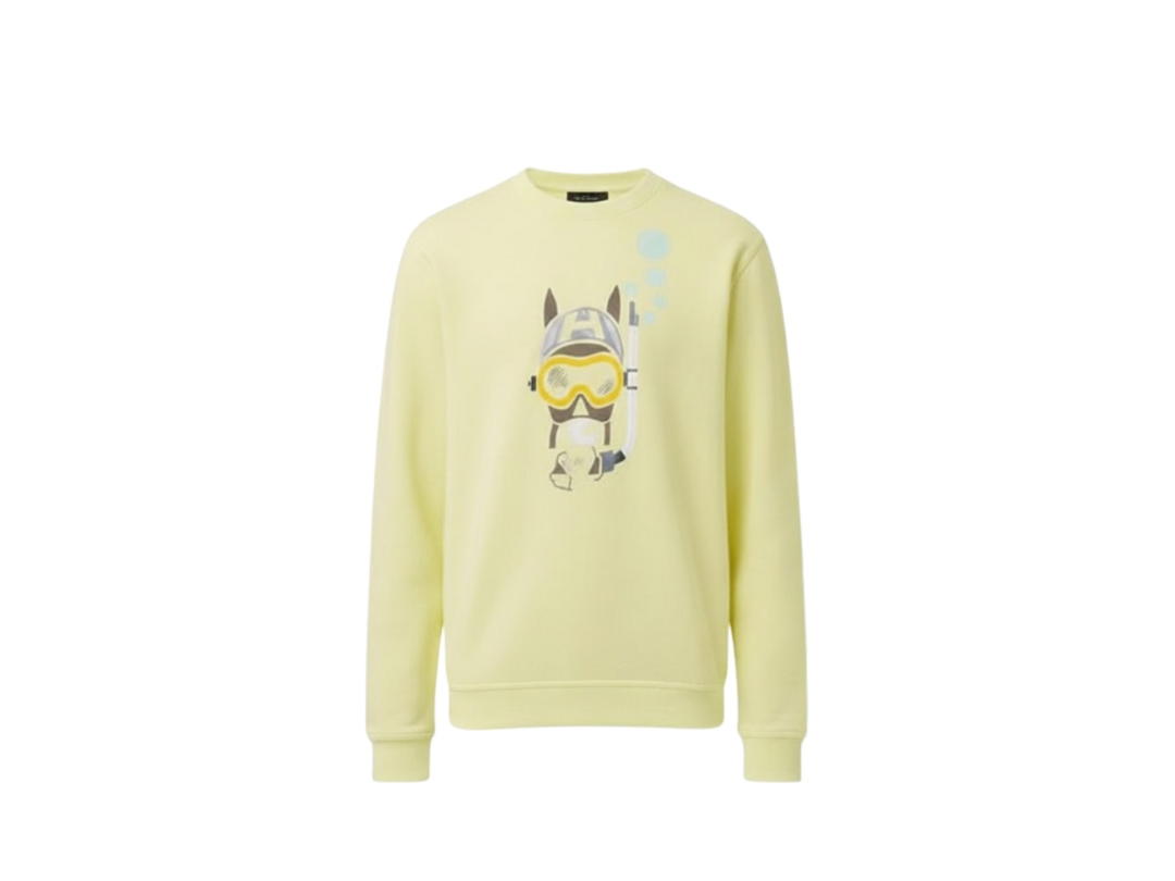 Hermes Hermes Scub'H Crewneck Sweater Lemonade