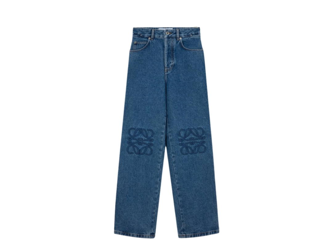Loewe Loewe Anagram Baggy Jeans Jeans Blue