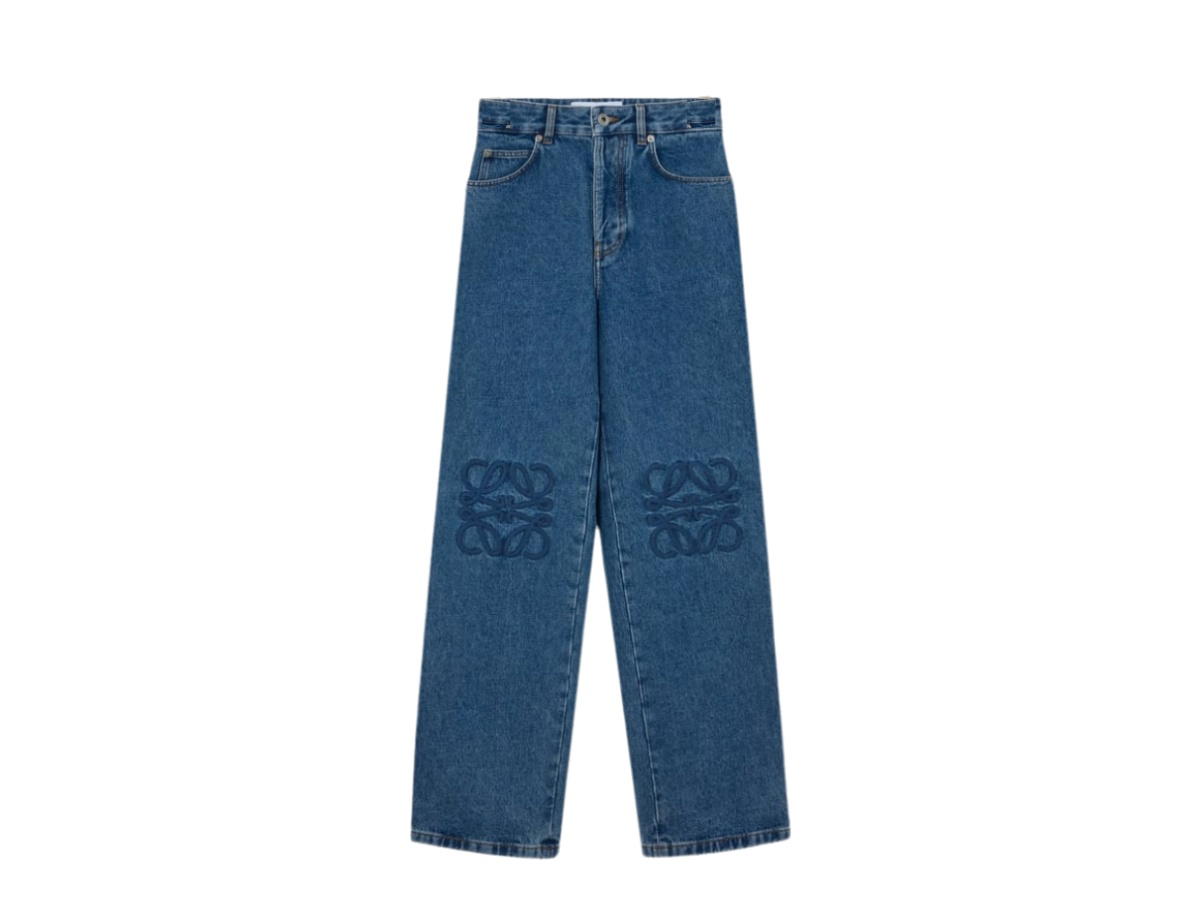 Loewe Loewe Anagram Baggy Jeans Jeans Blue