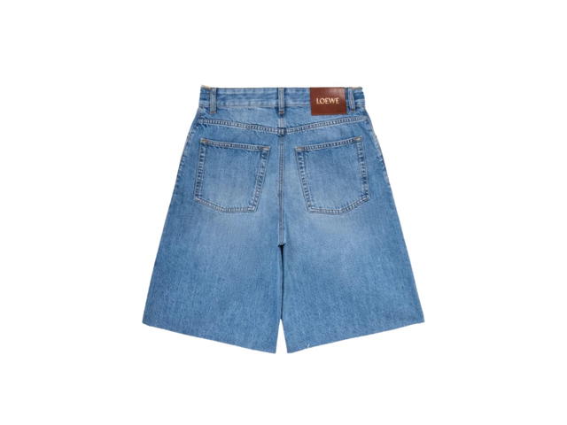 Loewe Loewe Anagram Shorts Denim Washed Denim - view 2