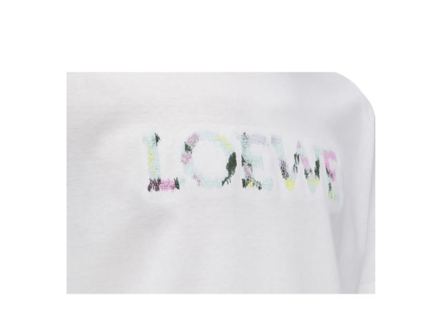 Loewe Loewe Relaxed Fit T-Shirt In Cotton Logo Crew Neck White - view 2