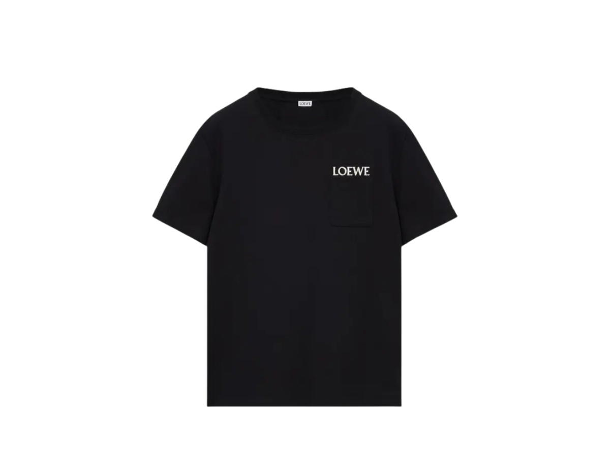Loewe Loewe Relaxed Fit T-Shirt In Cotton Black
