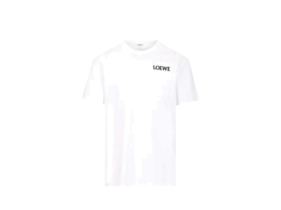 Loewe Loewe Relaxed Fit T-Shirt In Cotton White