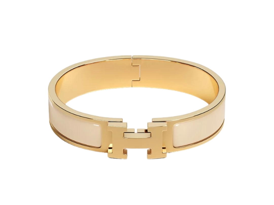 Hermes Hermes Clic H Bracelet In Yellow Gold Plated