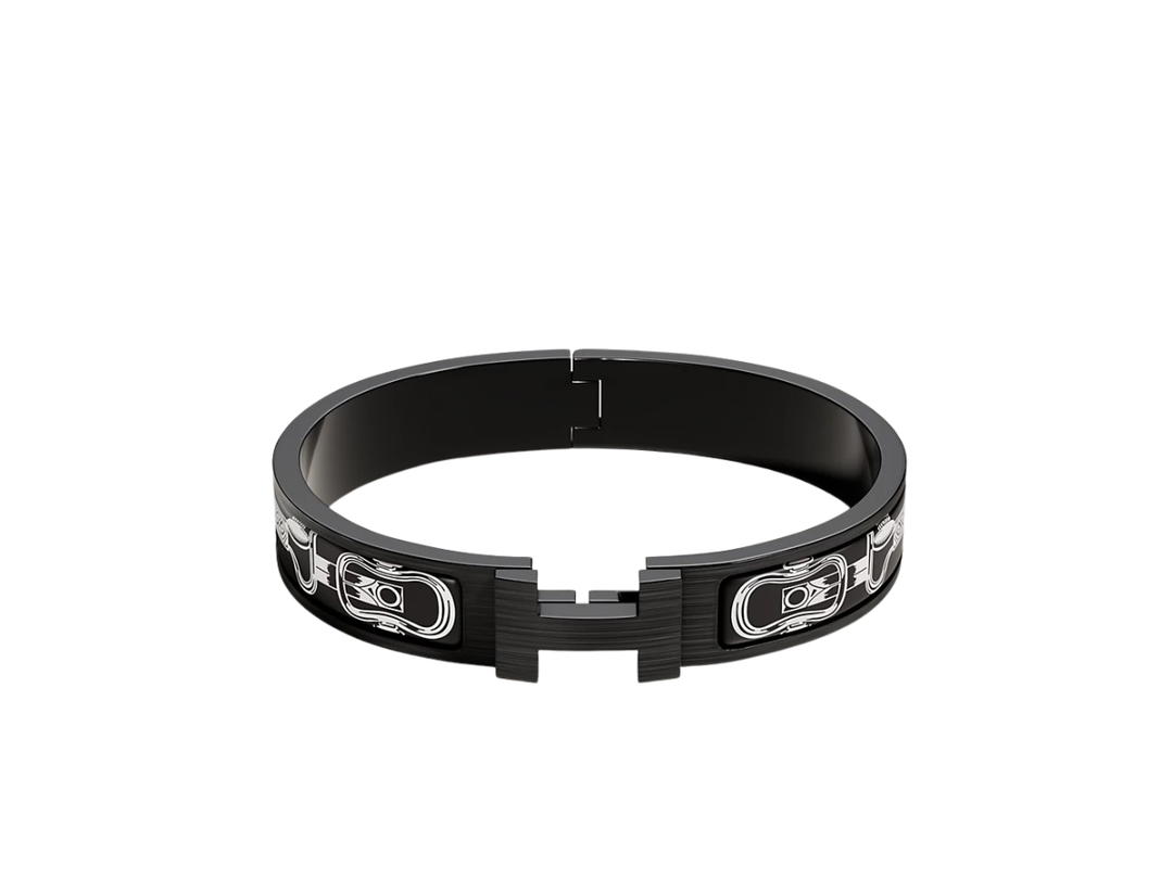 Hermes Hermes Clic HH Hermès Metallique Bracelet So Black
