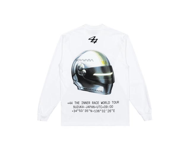Hajime Sorayama Hajime Sorayama +44 Helmet L/S Tee White (FW23) - view 2