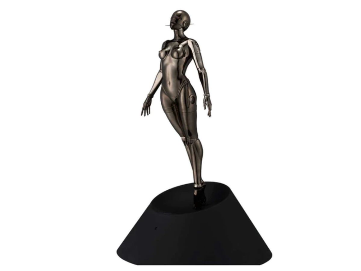 Hajime Sorayama Hajime Sorayama Sexy Robot Floating Figure Black Metallic