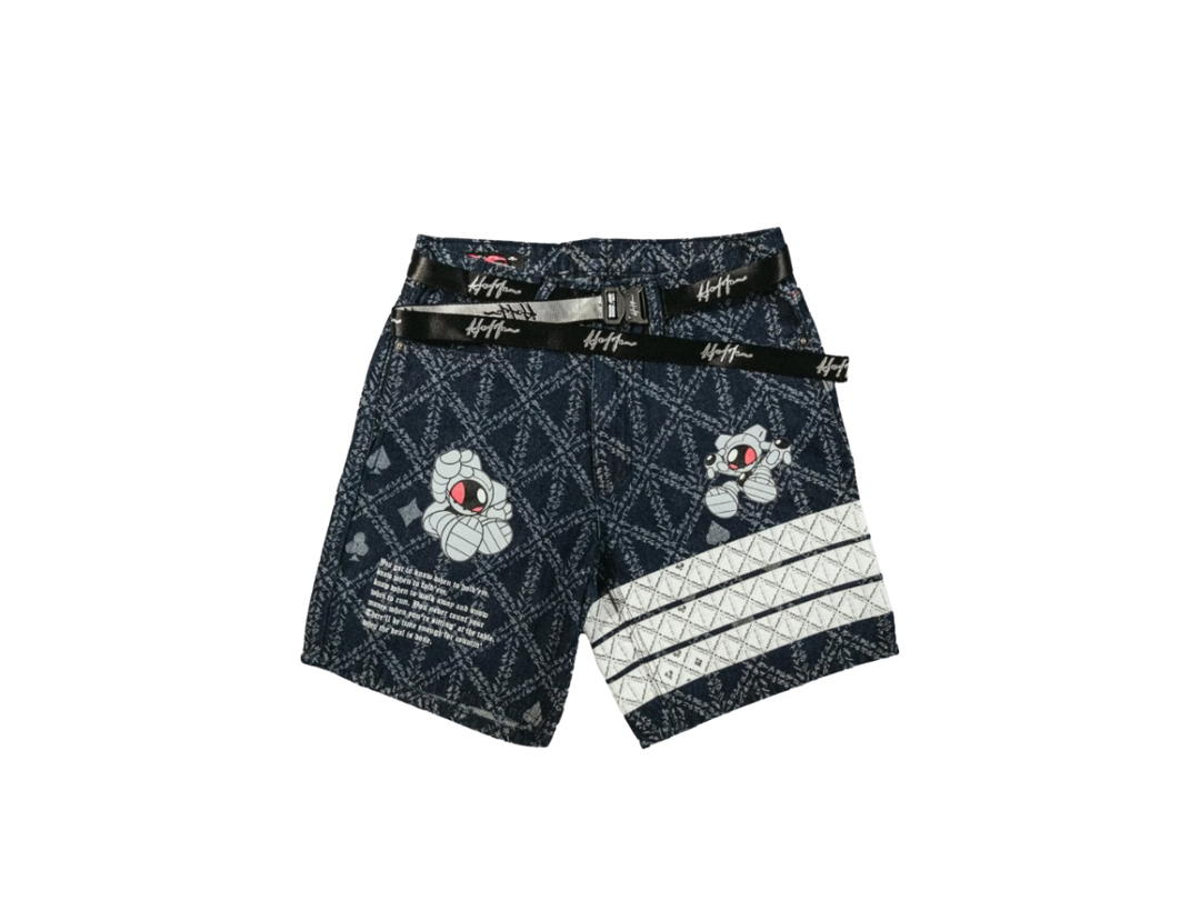Hold’em Denim Hold’em Denim H8 Monogram Shorts Blue