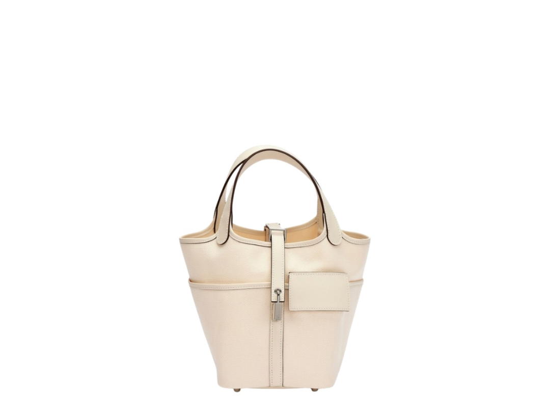 Hermes Hermes Picotin Lock 18 Nata Swift and Toile Geoland Cargo