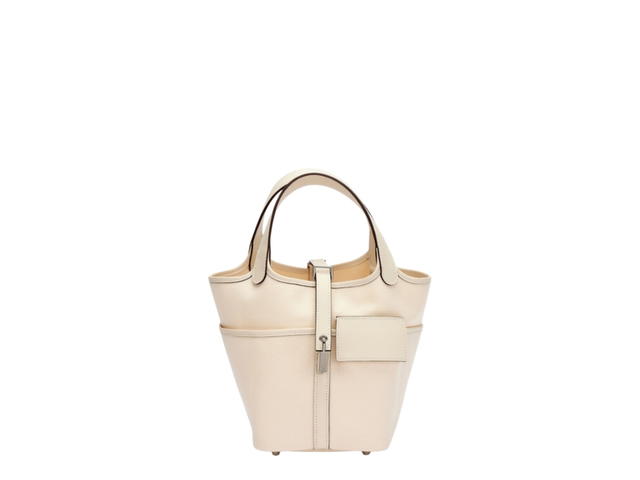 Hermes Hermes Picotin Lock 18 Nata Swift and Toile Geoland Cargo - view 1
