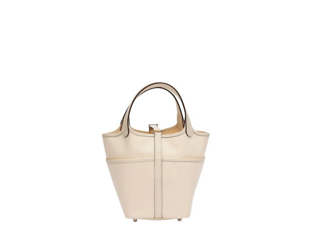 Hermes Hermes Picotin Lock 18 Nata Swift and Toile Geoland Cargo - view 3