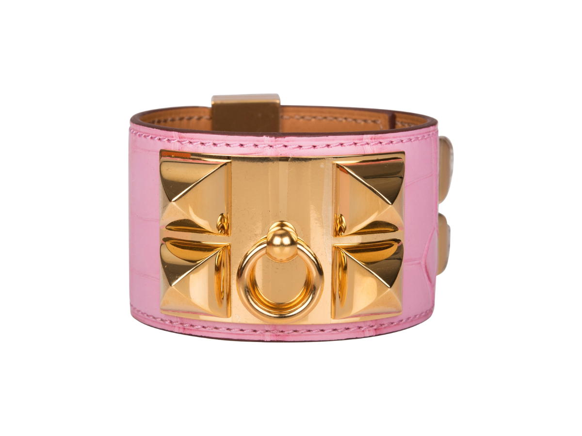 Hermes Hermes Collier de Chien Bracelet Bubblegum
