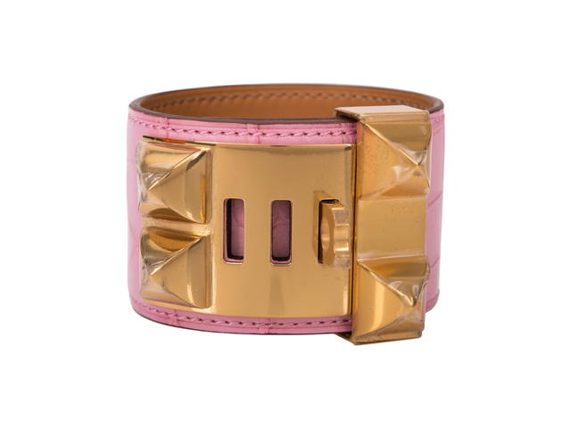 Hermes Hermes Collier de Chien Bracelet Bubblegum - view 2