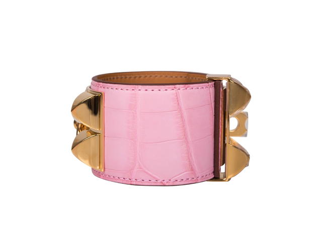 Hermes Hermes Collier de Chien Bracelet Bubblegum - view 3