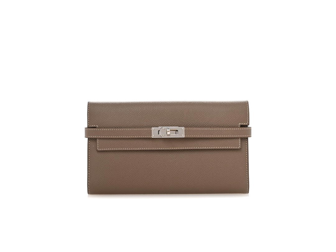 Hermes Hermes Kelly Longue Wallet Epsom Etoupe