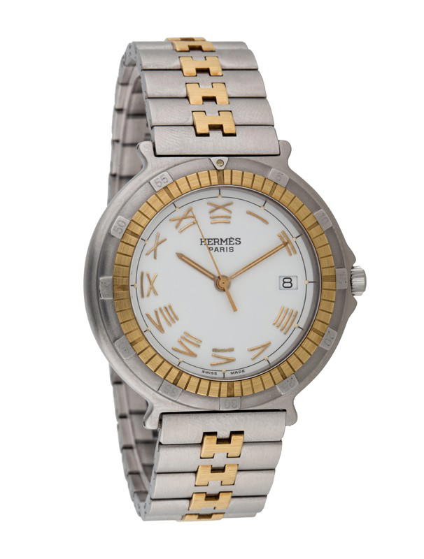 Hermes Hermes Captaine Nemo Two-Tone Captain Nemo Watch White Gold-Tone - view 1