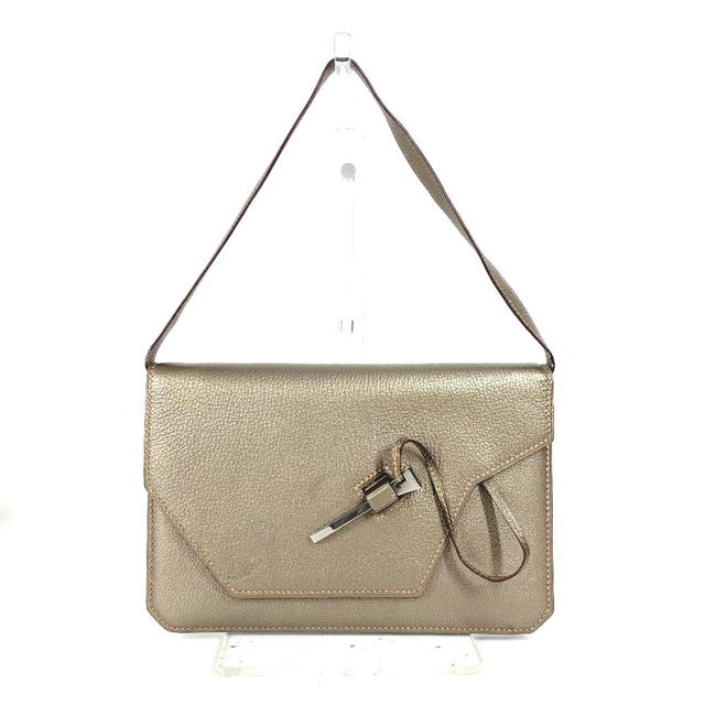 Hermes HERMES 2005 Envelope Shoulder Bag Handbag Accessory Pouch Chevre Gold - view 2