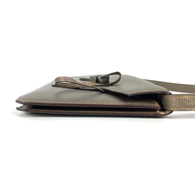 Hermes HERMES 2005 Envelope Shoulder Bag Handbag Accessory Pouch Chevre Gold - view 4