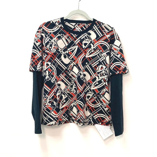 Hermes HERMES 2023 En Desordre et Chaines All-over pattern long sleeve T-shirt Unused - view 2
