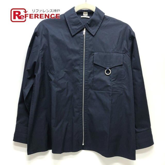 Hermes HERMES 23SS Serie Button Zip up Cut Long sleeve shirt cotton Navy - view 1