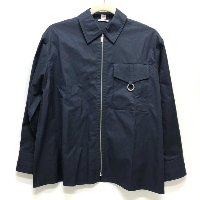 Hermes HERMES 23SS Serie Button Zip up Cut Long sleeve shirt cotton Navy - view 2