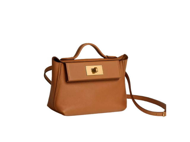 Hermes Hermes Mini 24/24 Bag In Evercolor With Swift Gold Hardware Gold - view 1