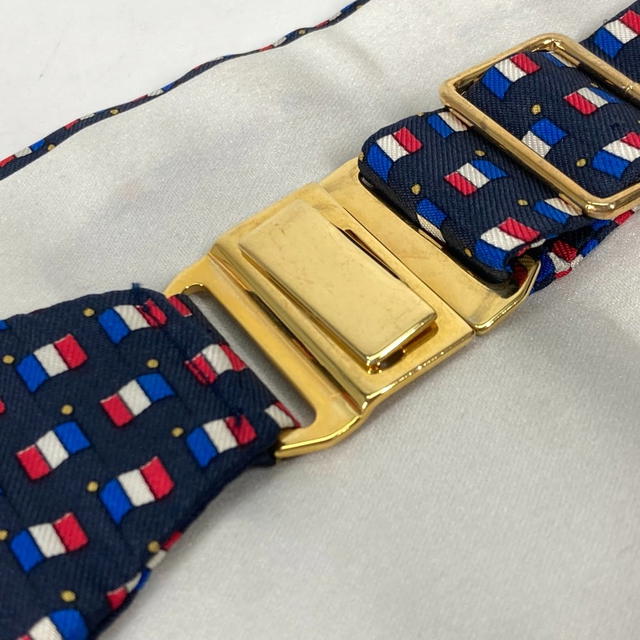 Hermes HERMES Accessories Cummer band  belt silk blue - view 4