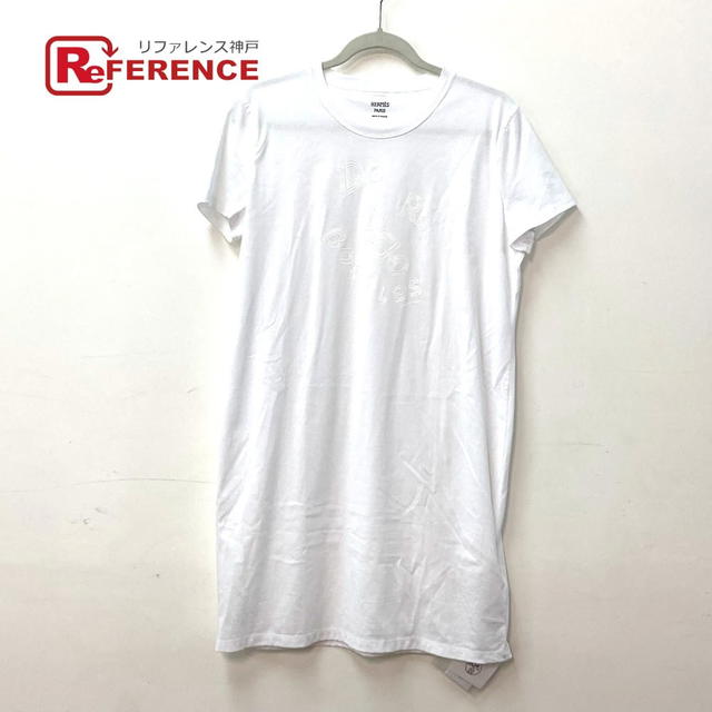 Hermes HERMES apparel de la bourbon T-shirtDress Dress cotton White Unused - view 1