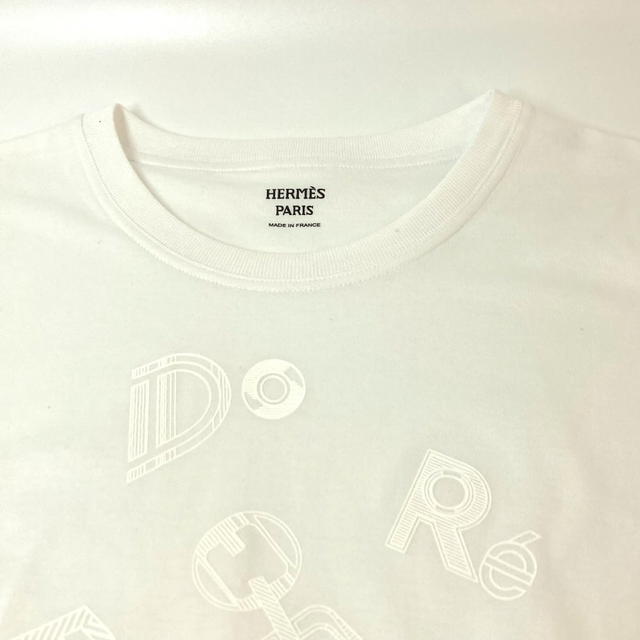 Hermes HERMES apparel de la bourbon T-shirtDress Dress cotton White Unused - view 4