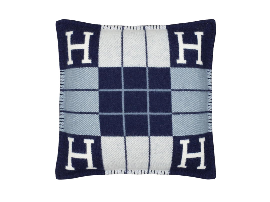 Hermes Hermes Avalon III Pillow Small In Jacquard Merinos And Cashmere Ecru-Caban