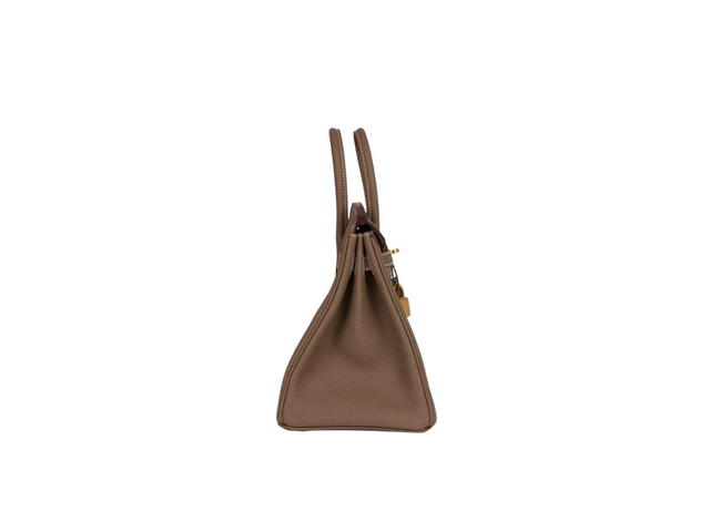 Hermes Hermes Birkin 25 Bag In Epsom Togo Leather With Gold-Plated Hardware Etoupe - view 3