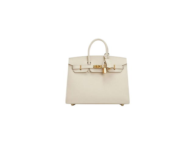 Hermes Hermes Birkin 25 Bag In Sellier Epsom With Gold-Plated Craie - view 1