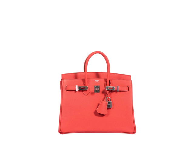 Hermes Hermes Birkin 25 Bag In Togo Calfskin With Palladium Hardware Capucine - view 1