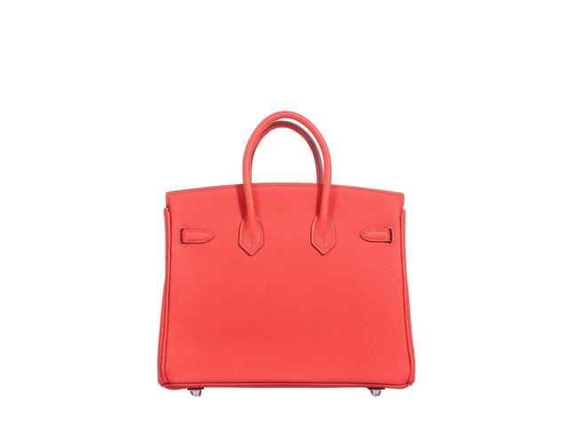 Hermes Hermes Birkin 25 Bag In Togo Calfskin With Palladium Hardware Capucine - view 2
