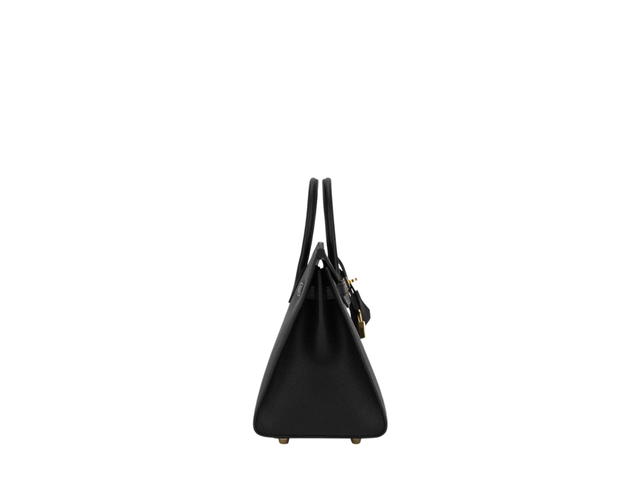 Hermes Hermes Birkin 25 Bag Selier In Epsom Calfskin With Gold Hardware Noir - view 2