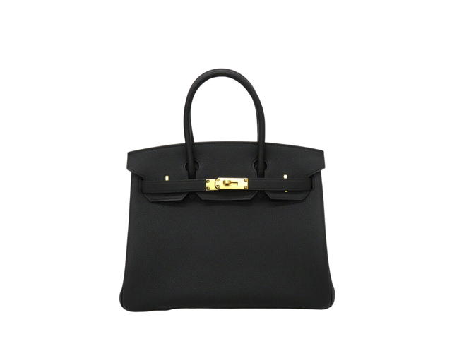 Hermes Hermes Birkin 30 Bag In Togo Calfskin With Gold Hardware Noir - view 1