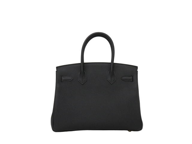 Hermes Hermes Birkin 30 Bag In Togo Calfskin With Gold Hardware Noir - view 2