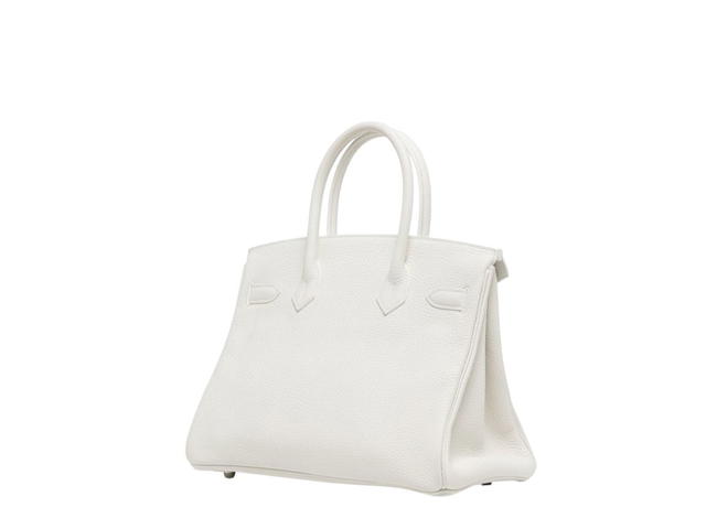 Hermes Hermes Birkin 30 Bag Taurillon Clemence Leather White - view 2