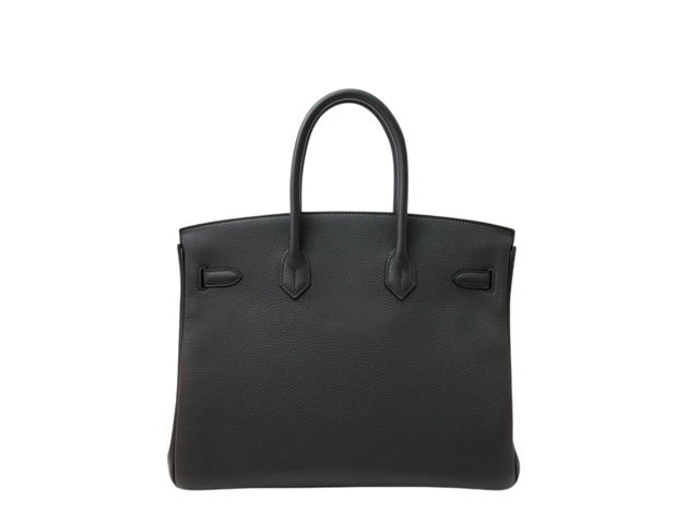Hermes Hermes Birkin 35 Bag In Togo Calfskin With Gold Hardware Noir - view 2