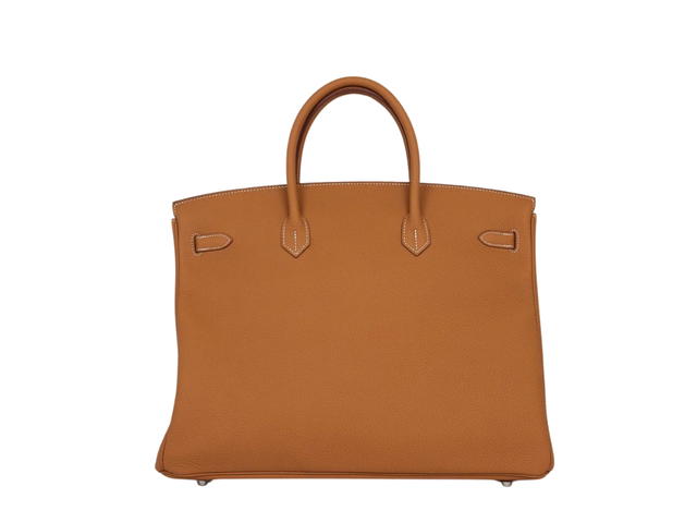Hermes Hermes Birkin 40 Bag In Togo Calfskin With Palldadium Hardware Gold - view 2