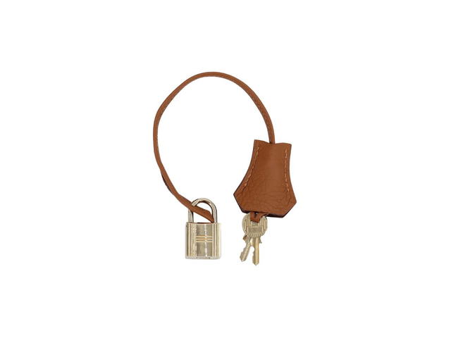 Hermes Hermes Birkin Club 30 Bag In Taurillon Clemence Leather And Ficelle Lizard With Permabrass-Plated Hardware Gold And Marron D'Inde (Limited Edition) - view 5