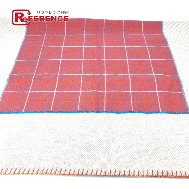 Hermes HERMES blanket interior Avalon  blanket Wool / Cashmere pink/Orange - view 1