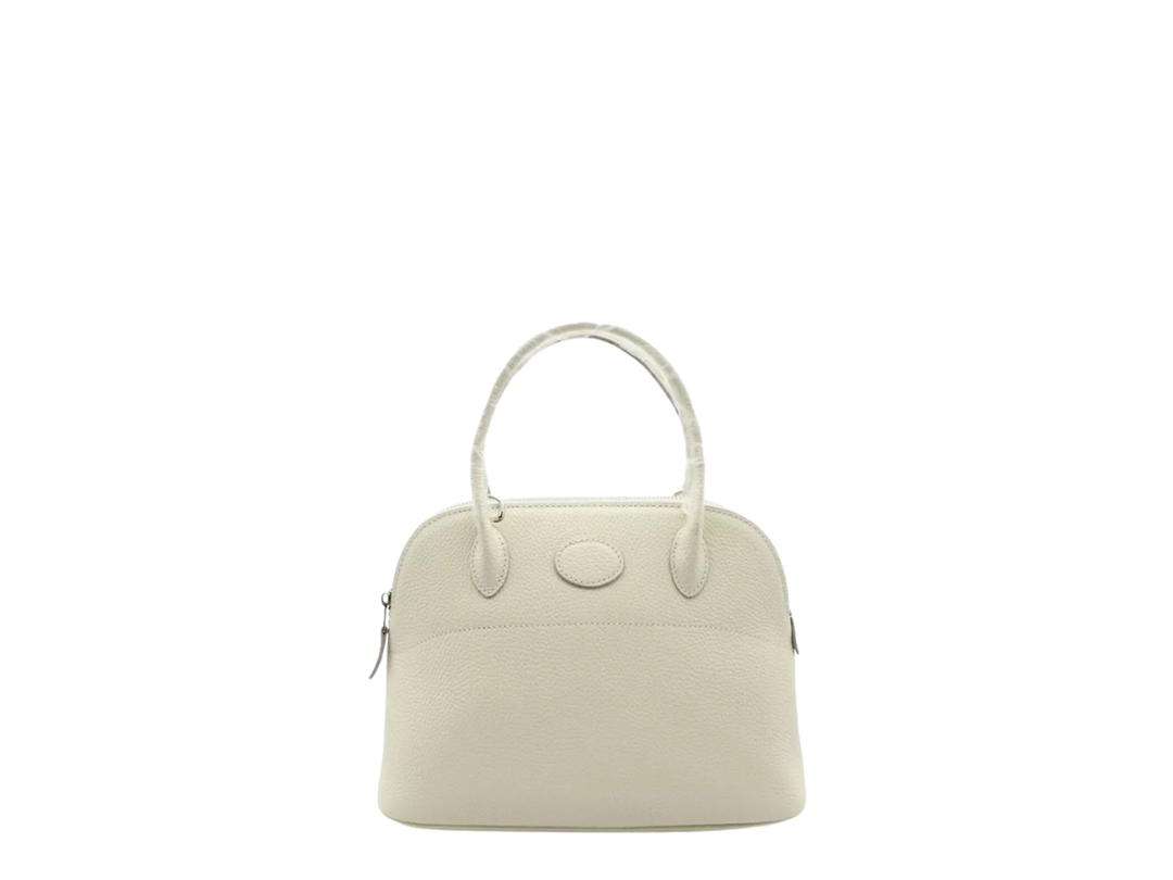 Hermes Hermes Bolide 27 In Epsom Leather And GHW Hardware Silver Craie