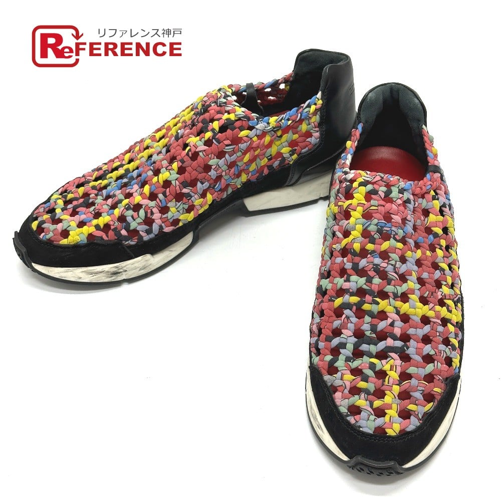 Hermes HERMES Braid Shoes slip-ons sneakers Leather pink