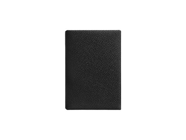 Hermes Hermes Calvi Duo Compact Card Holder In Epsom Calfskin With Palladium-Plate Snap Closure Noir - view 1